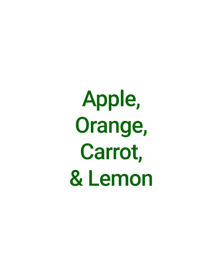 Ingredients in Simplicity Cold-Pressed Juice: Orange Heaven—apple, orange, carrot, and lemon.